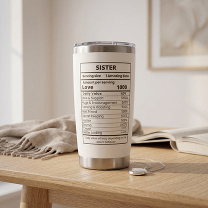 20oz Insulated Tumbler and a Perfect Sister Gift