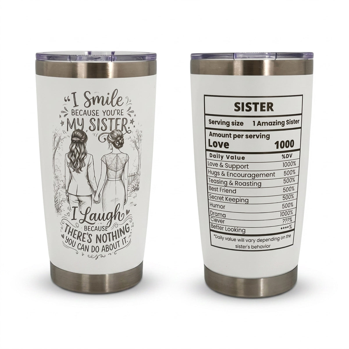 20oz Insulated Tumbler and a Perfect Sister Gift