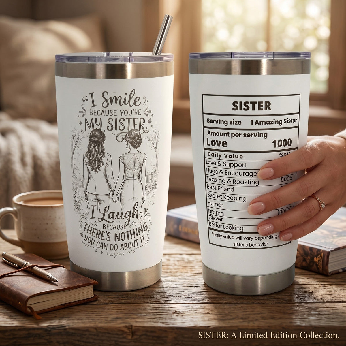 20oz Insulated Tumbler and a Perfect Sister Gift