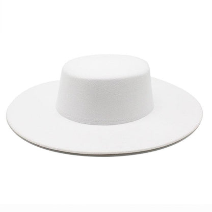 Women’s cotton fedora hat, white, wide brim, Stevvex ST13FD211FRY on Tampa Home & Garden Store