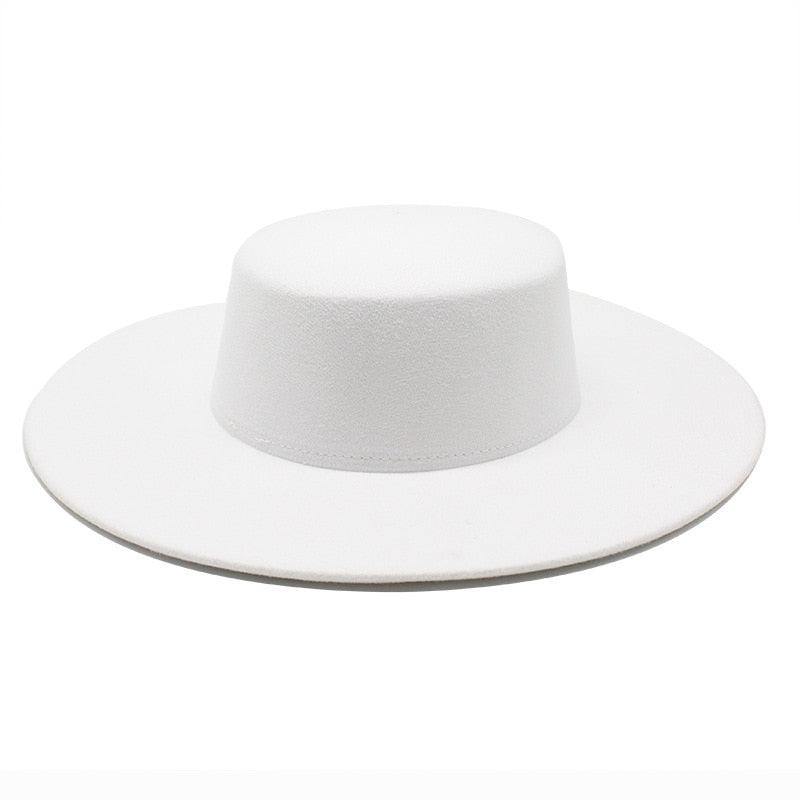 Women's Luxurious Cotton Hat by Stevvex white fedora style on Tampa Home & Garden Store