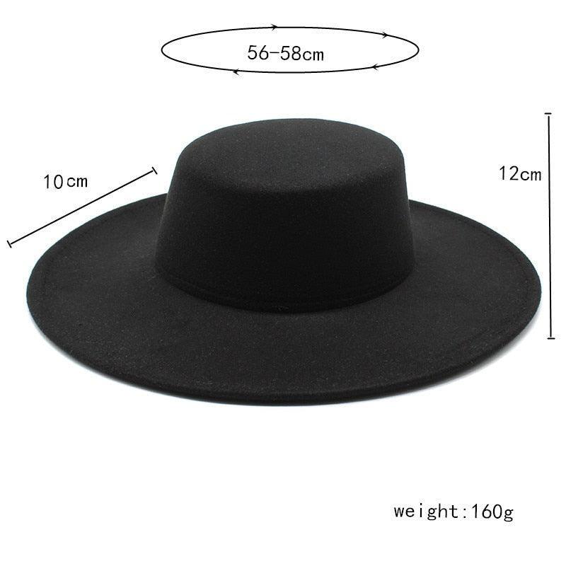 Women's Luxurious Cotton Fedora Hat by Stevvex, black wide-brim on Tampa Home & Garden Store