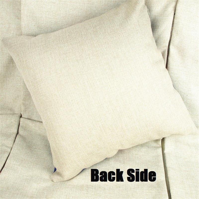 Throw Pillow Cover beige back side on light sofa Stevvex decorative cushion for couch on Tampa Home & Garden Store