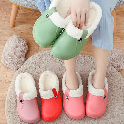 Cozy Winter Fur Slippers for Women Indoor Comfort