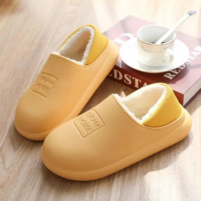 Cozy Winter Fur Slippers for Women Indoor Comfort