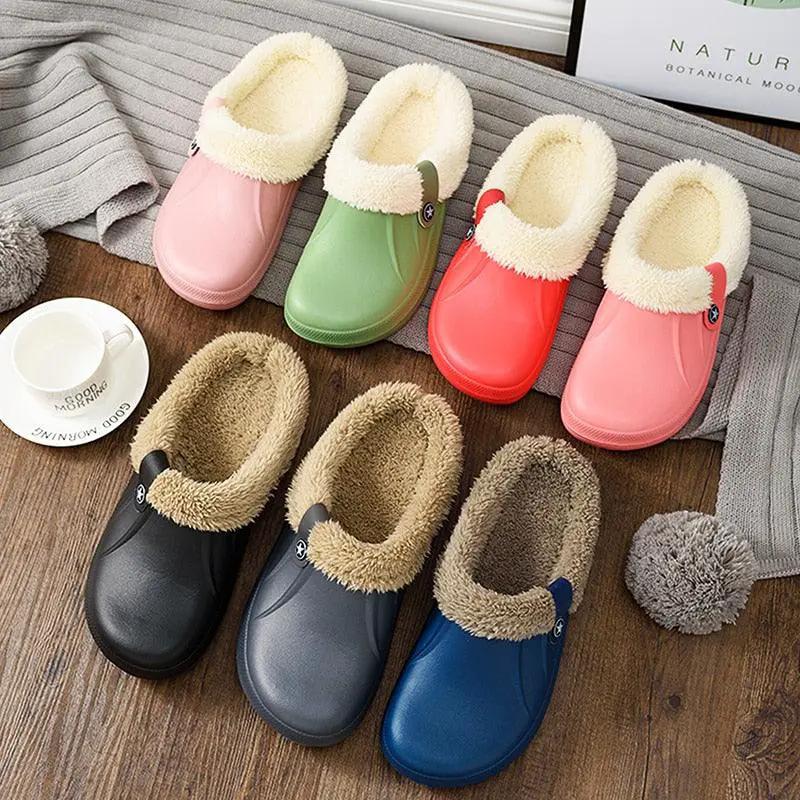 Cozy Winter Fur Slippers for Women Indoor Comfort