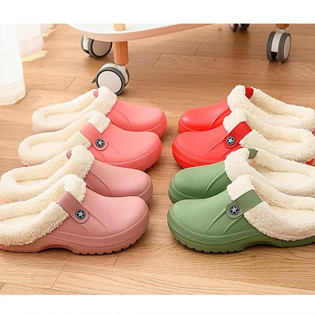 Cozy Winter Fur Slippers for Women Indoor Comfort