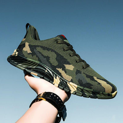 Stevvex camouflage green unisex athletic sneakers breathable lightweight running shoes on Tampa Home & Garden Store