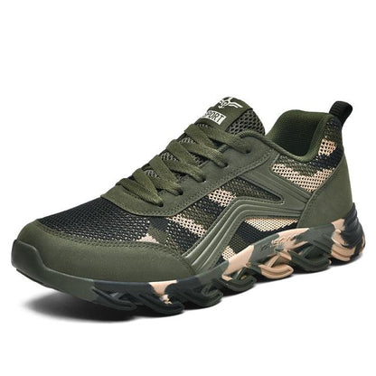 Stevvex athletic shoes camouflage green running sneaker breathable lightweight for workout on Tampa Home & Garden Store