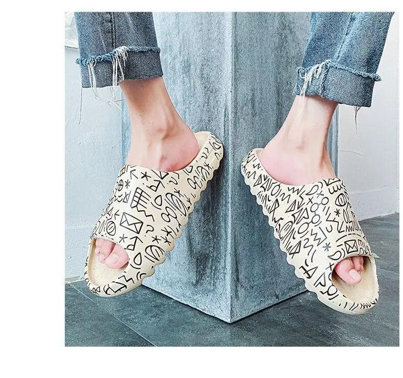 Unisex Home Slippers EVA Open Toe Beach Slides