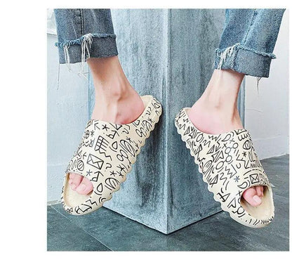 Unisex Home Slippers EVA Open Toe Beach Slides