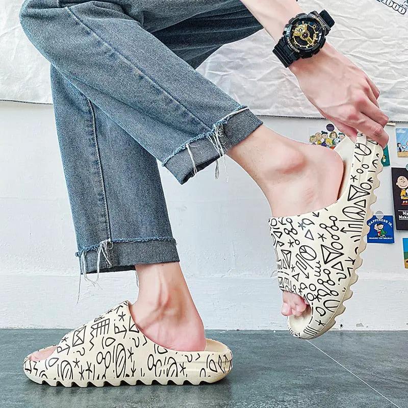 Unisex Home Slippers EVA Open Toe Beach Slides