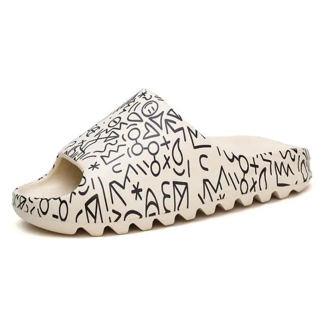 Unisex Home Slippers EVA Open Toe Beach Slides