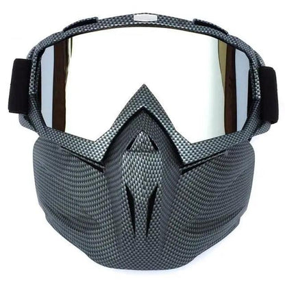 Stevvex unisex snowboard goggles with mirrored lenses, carbon frame, detachable mask on Tampa Home & Garden Store