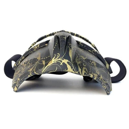 Snowboard goggles Stevvex, unisex with detachable mask, grey/gold ornate pattern on Tampa Home & Garden Store