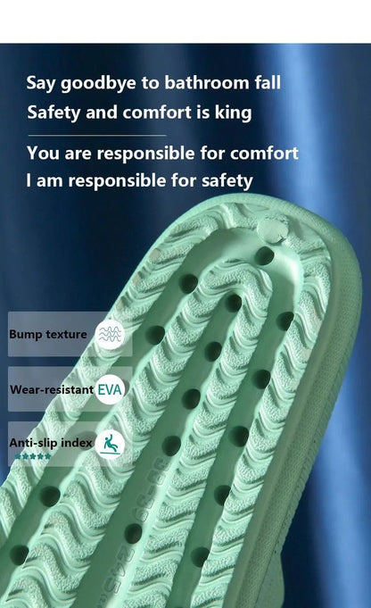 Unisex Thickened Comfort Slippers for Home Use