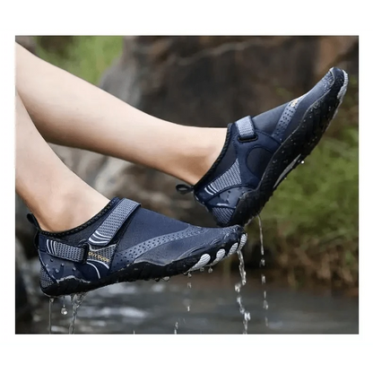 Unisex water shoes sneakers by Stevvex, navy blue, non-slip, quick-dry athletic beach footwear on Tampa Home & Garden Store