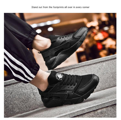 Stevvex ST85SH5788WBO sneakers, black mesh upper with rugged outsole, casual sport shoes on Tampa Home & Garden Store