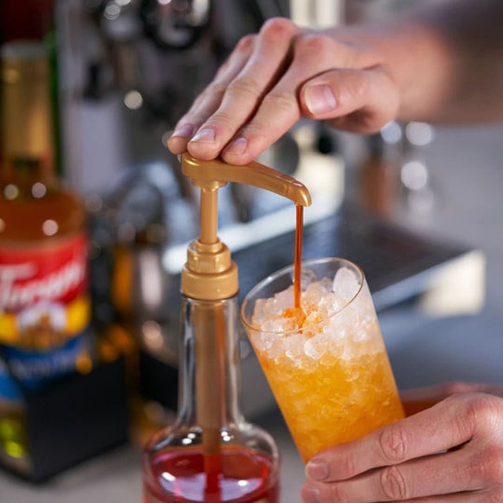 Premium Gold Syrup Pump for Cocktail Drinks