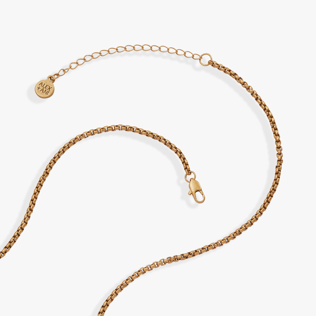 Untamed Snake Crystal Pendant Necklace gold-tone chain with round ALEX AND ANI tag pendant on Tampa Home & Garden Store
