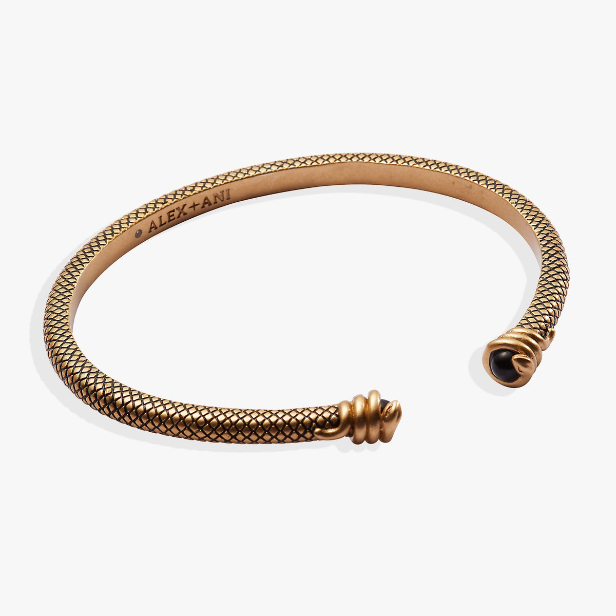 Untamed Snake Cuff Bracelet gold-tone textured snake design by ALEX AND ANI on Tampa Home & Garden Store