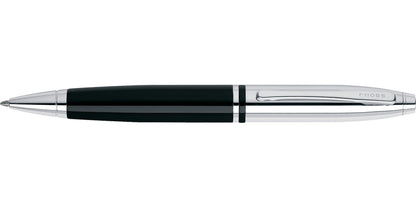 Calais Chrome & Black Lacquer Ballpoint Pen by Cross with chrome clip on Tampa Home & Garden Store