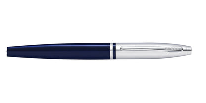 Calais fountain pen blue lacquer body with chrome cap and clip, medium nib by Cross on Tampa Home & Garden Store