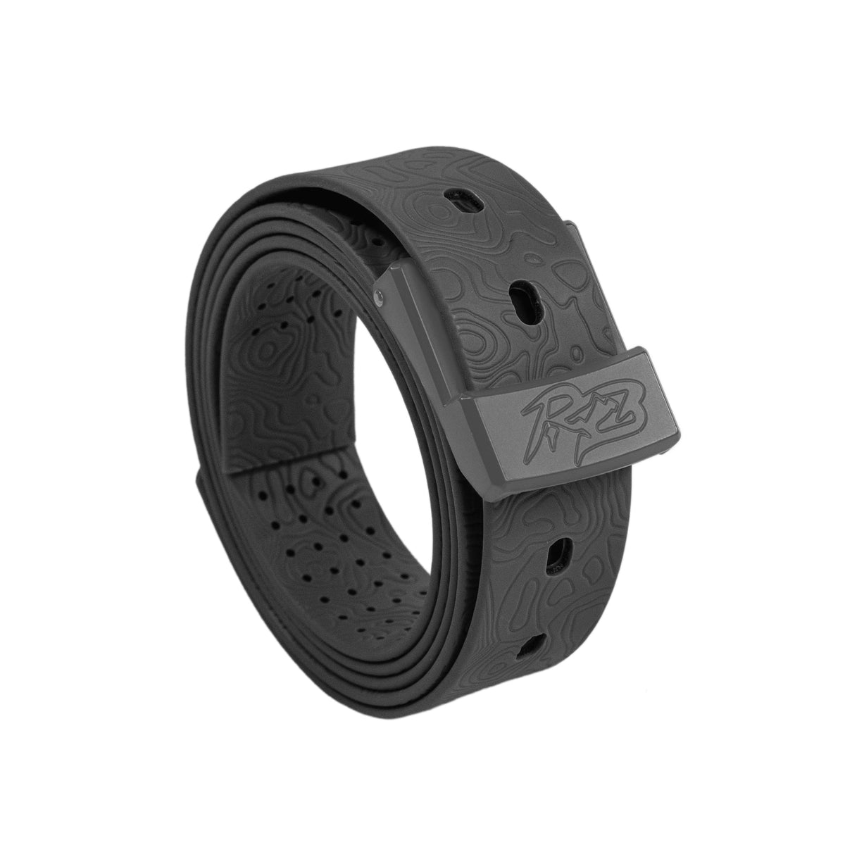 MTN Lite Belt by Ridge Belts gray strap with perforations buckle on Tampa Home & Garden Store