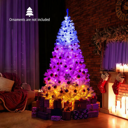 Six Ft Prelit Christmas Tree With 11 Light Modes