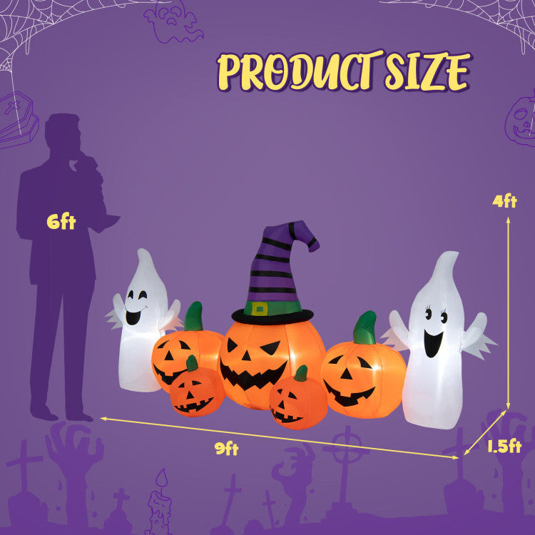 Halloween Groundbreaker zombie climbing inflatable with pumpkins and ghosts DirectDeals on Tampa Home & Garden Store