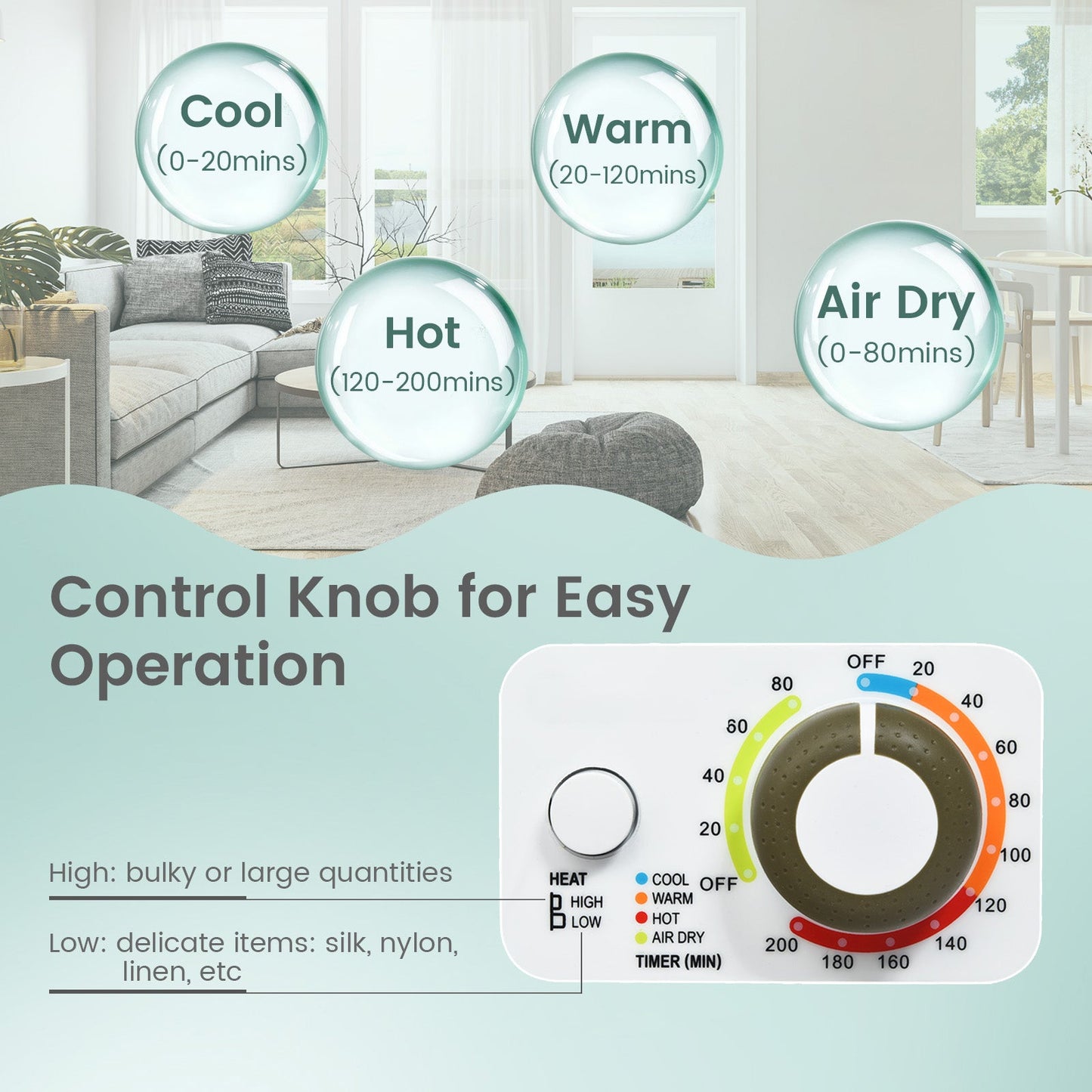 Electric Laundry Dryer and Full-Automatic Washing Machine Combo - Tampa Home & Garden Store