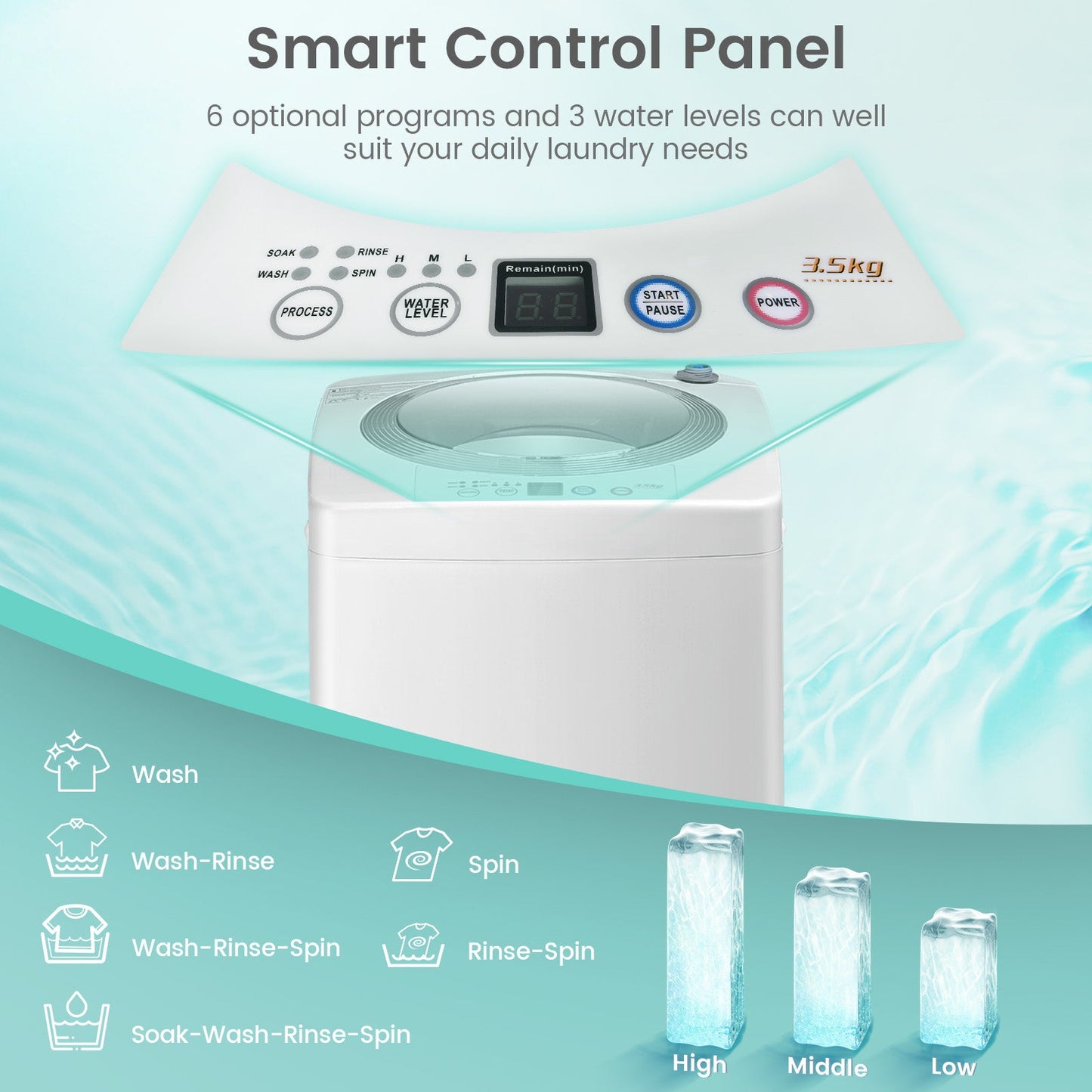 Electric Laundry Dryer and Full-Automatic Washing Machine Combo - Tampa Home & Garden Store