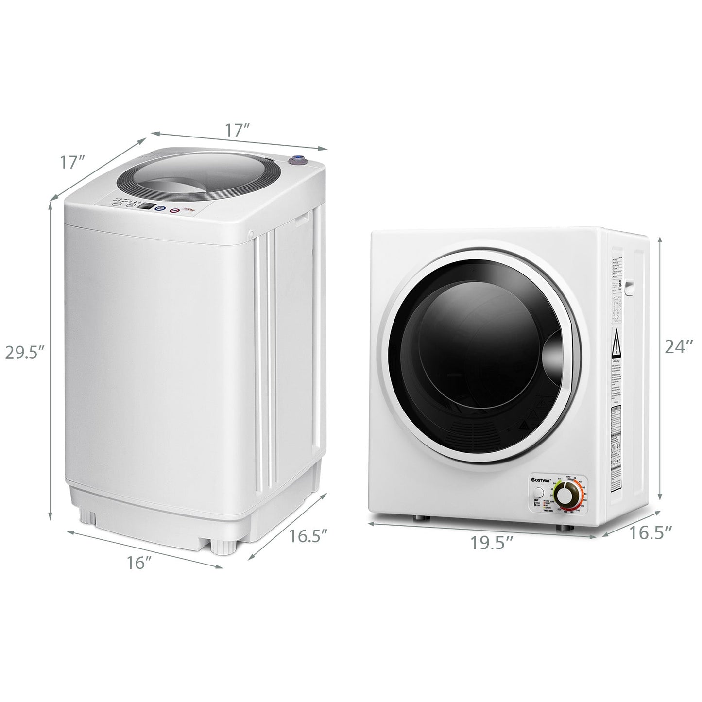 Electric Laundry Dryer and Full-Automatic Washing Machine Combo - Tampa Home & Garden Store