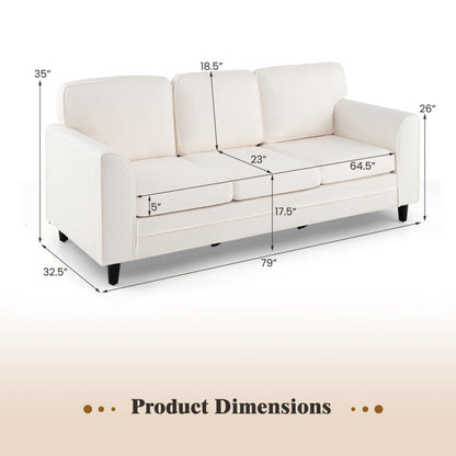3-Piece Space-Saving Living Room with Teddy Sofa Display Bookshelf & Foldable Murphy Bed