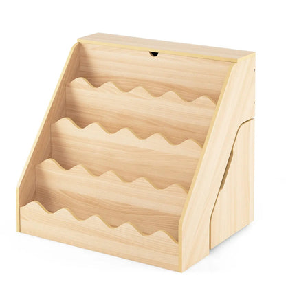 2 in 1 Kids Bookshelf and Toy Storage Organizer