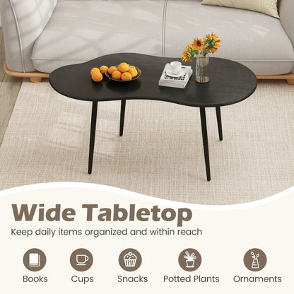 Cloud Shape Coffee Table With Metal Frame