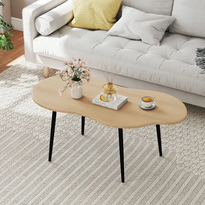 Cloud Shape Coffee Table With Metal Frame