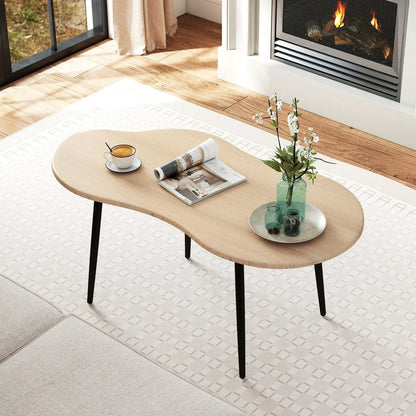 Cloud Shape Coffee Table With Metal Frame