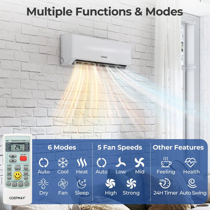 UltrEco 24000 BTU 3 Zone Mini Split Wifi