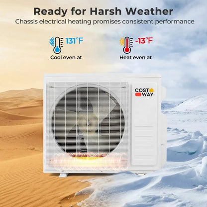 X Pro 18000 BTU 2 Zone Mini Split AC Heat Pump
