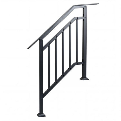2 Pack Outdoor Handrails Steps Adjustable Angle