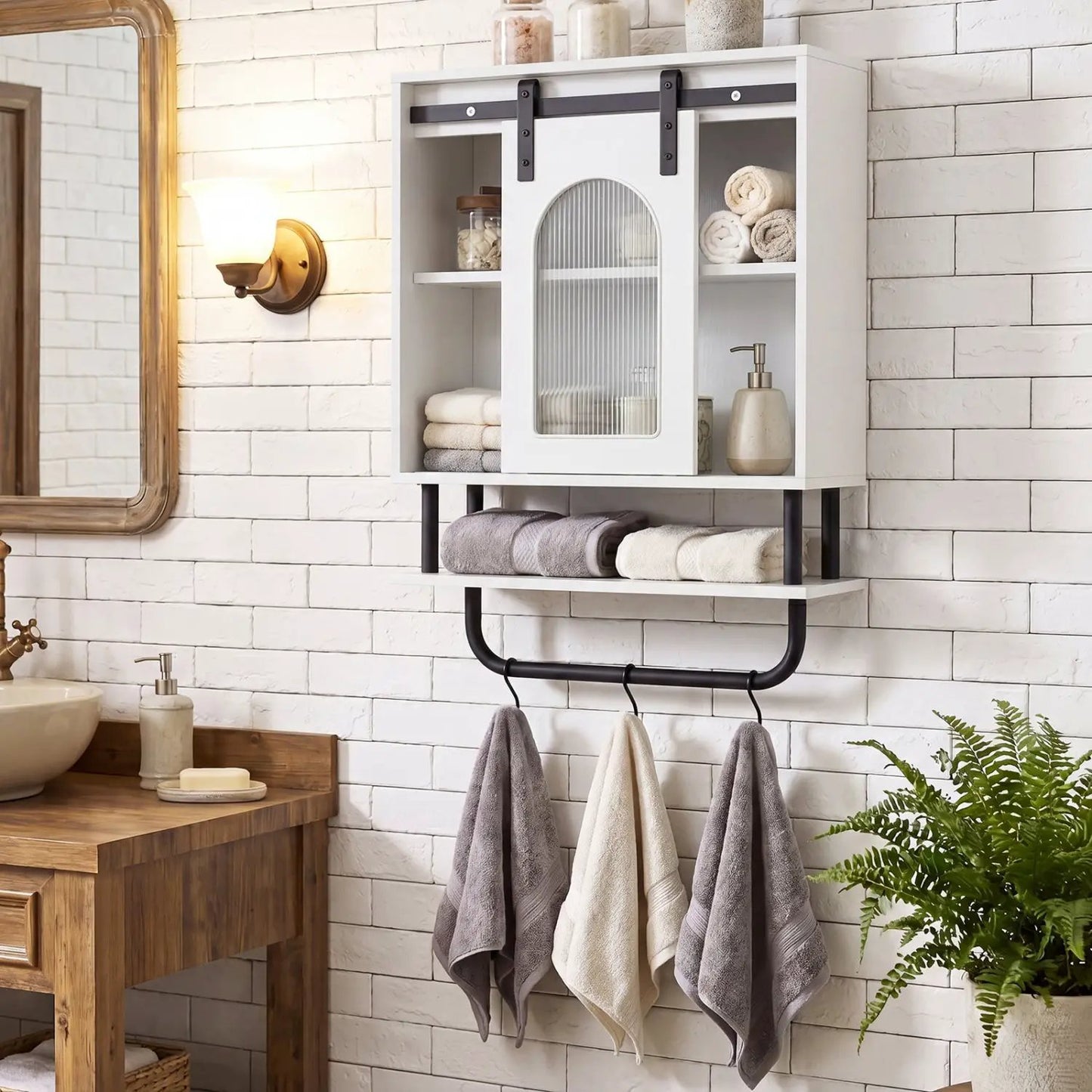 Heavy Duty Laundry Cart with Rod and Baskets