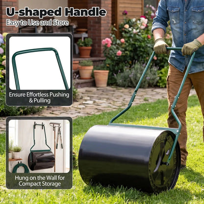 16 Gallon Lawn Roller Water Filled Garden Drum