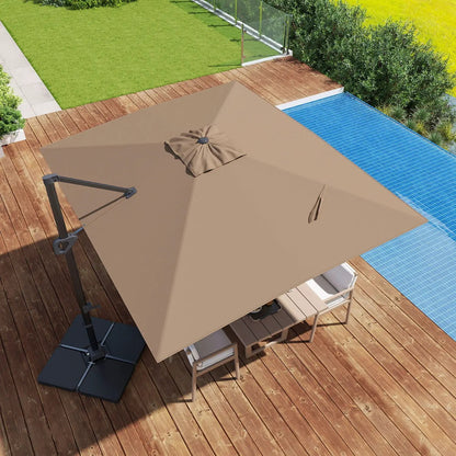 Offset Hanging Patio Umbrella 11x9 Ft Base