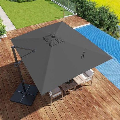 Offset Hanging Patio Umbrella 11x9 Ft Base