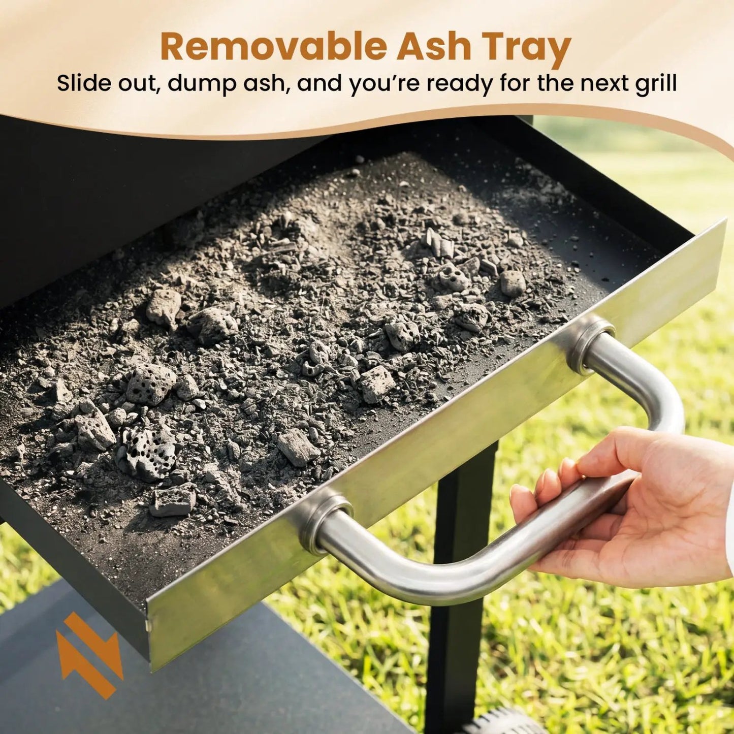 Charcoal Grill With Adjustable Chimney 284 Sq In