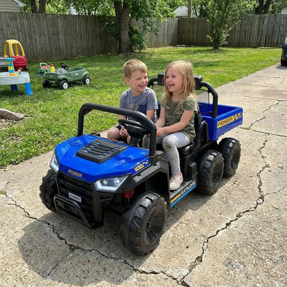 24V Kids Ride-On Dump Truck With Electric Bed