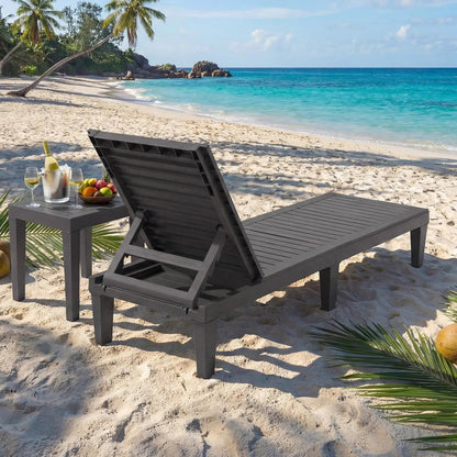 Chaise Lounge Chairs 2 Pack with 5 Position