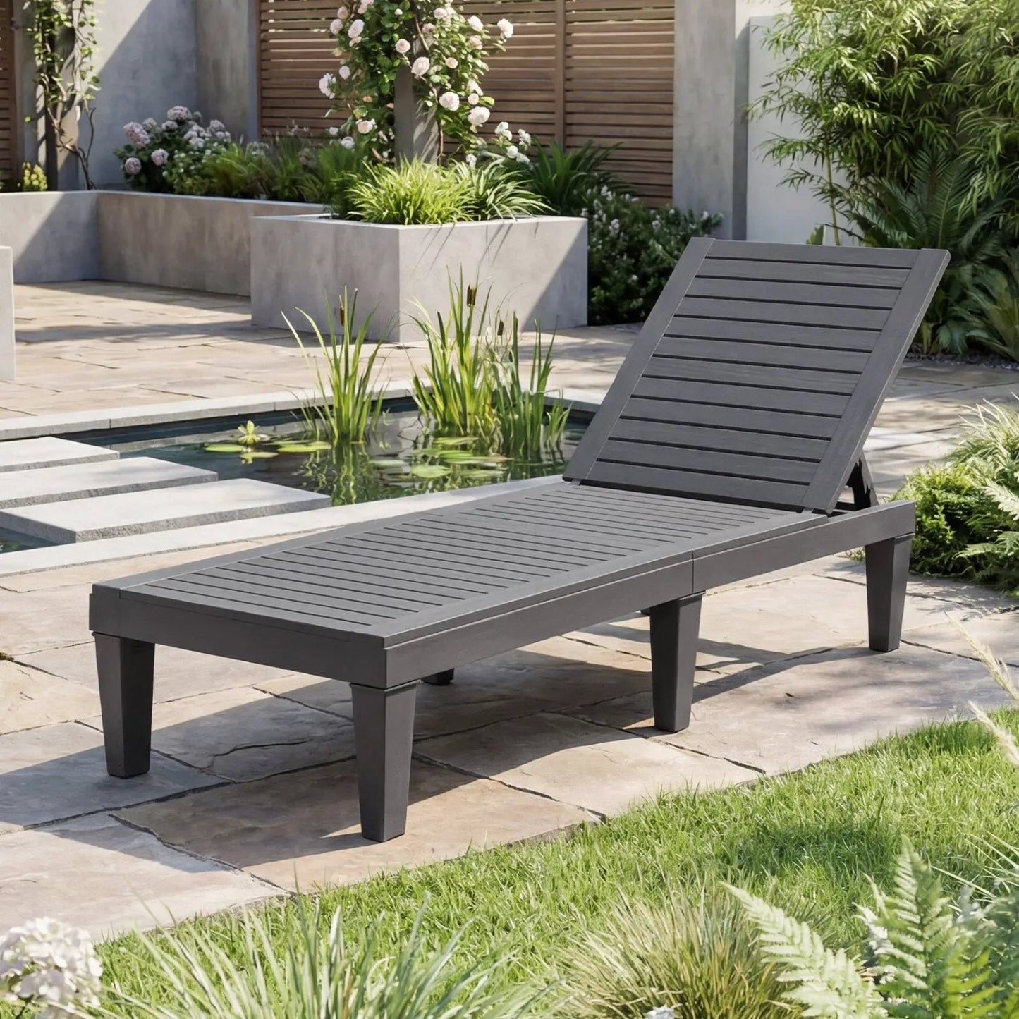 Chaise Lounge Chairs 2 Pack with 5 Position