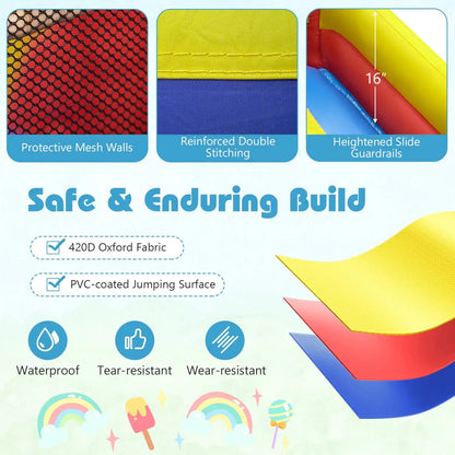 7-in-1 Inflatable Water Slide and Bounce House